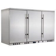 KingsBottle 140 Can Outdoor Beverage Cooler, Solid Stainless Steel Door N2