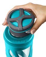 Zulu Core Glass Water Bottle with Quick-Cap Lid N11