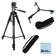 72-Inch Elite Series Full Size Camcorder Tripod + Elite Series Professional Universal Tripod Dolly w/ One Step...