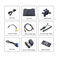 Sourcingbay 7 Inch Hd TFT LCD Monitor 800x480 16:9 Built-in Speaker with HDMI / VGA / AV Audio... N8
