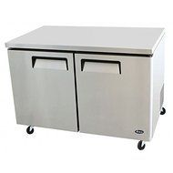 Atosa USA MGF8406 Stainless Steel Undercounter 48-Inch Two Door Freezer