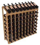 Wine Racks America Ponderosa Pine 9 Column 8 Row Display Top Kit. 13 Stains to Choose From! N4