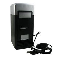 Mini USB LED PC Refrigerator Fridge Beverage Drink Cans Cooler Warmer Black New N7