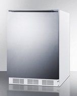 Summit FF67SSHHADA: Commercially approved, ADA compliant all-refrigerator for freestanding use, with stainless... N2