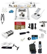 DJI Phantom 3 Professional (Pro) Quadcopter Drone 4K UHD Video Camera EVERYTHING YOU NEED Kit + SanDisk 32GB Micro... N4
