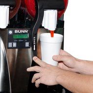 Bunn Ultra-2 HP High-Performance Slushy / Granita Frozen Drink Machine with 2 Hoppers - Black &amp; Stainless Steel... N2