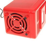ThreeH New Mini Red USB Fridge Cooler Beverage Drink Cans Cooler/Warmer Refrigerator for Laptop PC Computer Red... N8