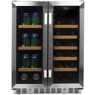EdgeStar 24 Inch Built-In Wine and Beverage Cooler with French Doors N5