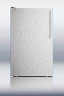 Summit CM421BLXSSHVLHD 20&quot; 4.1 Top Freezer Refrigerator with 4.1 cu. ft. Capacity in Stainless Steel