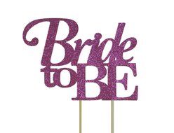 All About Details Pink Bride-to-be Cake Topper