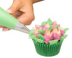 Cake &amp; Cupcake Decorating Set for Icing Flower Decoration | 30 Pcs Frosting Kit | 18 Russian &amp; 2 Leaf Piping Tips... N4
