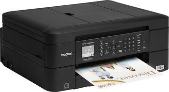 Brother - MFC-J485DW Wireless All-In-One Printer - Black N3