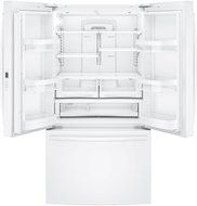 GE White French-Door Bottom Freezer Refrigerator N4