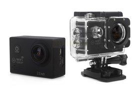 (Black) Action Camera SJ7000 Wifi 2.0 LTPS LED mini cam recorder marine diving 1080P HD DV Go pro style two batteries... N2