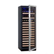 KingsBottle 98 Bottle Single Zone Wine Cooler, Black with Glass Door N7