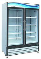 Serv-Ware Glass 2 Door Freezer Merchandiser GF-35