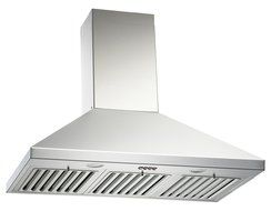KOBE Range Hoods CHX8130SQB-DC46-1 3-Speed 750 CFM Brillia Wall Mount Range Hood Fits Ceiling Heights Of 10-1/...
