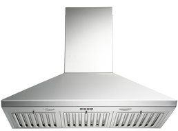 KOBE Range Hoods CHX8130SQB-DC46-1 3-Speed 750 CFM Brillia Wall Mount Range Hood Fits Ceiling Heights Of 10-1/... N2