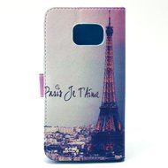 Galaxy S6 Edge Case, Firefish Folio Flip Premium PU Leather Lovely Wallet Shell [Scratch-resistant][Kickstand]... N49