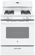 GE JGBS60DEKWW 30" Gas Freestanding Range with 4 Burners, Sealed Burner, 4.8 cu. ft. Primary Oven Capacity, in...