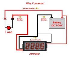 RioRand DC 10A Digital Ammeter Build-in Shunt Amp Gauge Ampere Panel Meters Measuring Current Directly N4