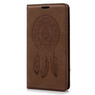 Galaxy S5 Case, YOKIRIN Printed Dream Catcher &amp; Campanula Design [Wrist Strap] Flip Folio... N54