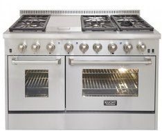 Kucht KRD486FLP 48" Dual Fuel Freestanding Range with 6 Burners, in Stainless Steel