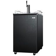 Summit : SBC500B 24 Freestanding Full Keg Beer Dispenser with Manual Defrost - Black N4