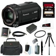 Panasonic HC-V770 HD Camcorder, WiFi, w/ Wasabi battery &amp; 64GB U3 Bundle N6