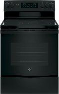 GE JB655DKBB 30" Star K Freestanding Electric Range with 5 Radiant Elements, 5.3 cu. ft. Oven Capacity, Black