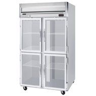 Beverage-Air HF2-1HG 52" Horizon Series Two Section Glass Half Door Reach-In Freezer 49 cu.ft. capacity Stainless...
