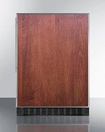 Summit FF64BFR 24" 4.6 Cu. Ft. Built-In Undercounter All Refrigerator with Digital Thermostat Adjustable Glass...