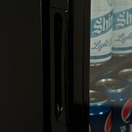 Beverage Cooler with 80-can Built-in and Adjustable Soft-touch Electronic Thermostat, Black