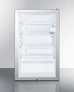 Summit SCR450LBI7ADA 32" 4.1 cu. ft. With Factory Installed Lock Fully Finished White Cabinet Glass Door Reversible... N2