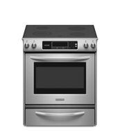 Kitchenaid KESK901SSS Thermal Oven Glass Cooktop Front Control Knobs Architect Series II