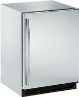 U-Line 2175RFS01 5.7 Cu. Ft. Stainless Steel Undercounter Built-In Compact Refrigerator - Left Hinge