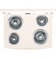 GE JB250DFCC 30" Bisque Electric Coil Range N4