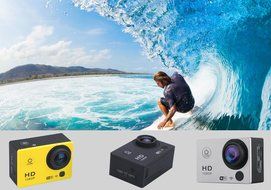 Q3 Full HD 1080P Sports Action Camera - 30M Waterproof, 2 Inch Screen, 170 Degree Lens, Remote Control, 1080P...