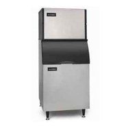 Ice-O-Matic ICE0400HA-B55PS ENERGY STAR 506 lb 30" Air-Cooled Half Cube Ice Machine w/ Storage Bin