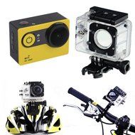 Choice Goods 2.0inch 12MP Wifi 170 Degree Wide Angle FULL HD 1080P Waterproof Sport Action Camera - Yellow N2