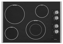 Maytag MEC7430BS 30" Smoothtop Electric Cooktop with 4 Radiant Elements, 3,20...