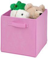 Honey-Can-Do SFT-01762 Kids Storage Bins, Soft and Foldable Organizers, Pink N11