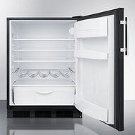 Freestanding Residential Counter Height All-Refrigerator - Black N3