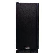 AGA Marvel 25iM-BB-F-L Indoor Under-Counter Crescent Ice Machine, Black Cabinet and Left Hinge Black Door, 15-...