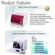 New AMEX Mishell AME-0103RN Cosmetics Cooler Mini Fridge 9.6L N4