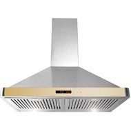 30" 400 CFM Convertible Wall Mount Range Hood Finish: Gold