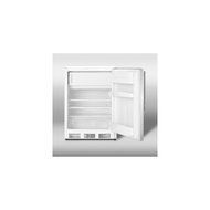 Summit CT66LSSHV: Freestanding refrigerator-freezer with cycle defrost, white cabinet, stainless steel door, thin... N3