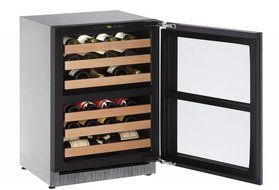 U-Line U2224ZWCINT00B 24" 2000 Series Built-In Wine Cooler with 43 Bottle Capacity, in Panel Ready N3