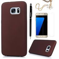 Badalink Galaxy S7 Edge Case Soft TPU Rubber Skin Bumper Case Shockproof Flexible Easy Grip Smooth Touch Slip... N34