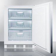 Summit VT65MLSSHHADA 24" Medically Approved ADA Compliant Upright Freezer with 3.5 cu. ft. Capacity White Cabinet... N3